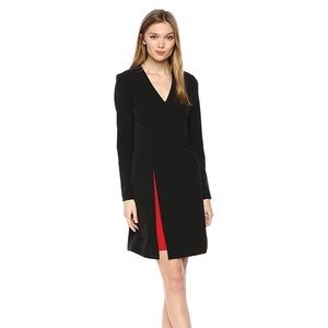 Vince Camuto Women's Long Sleeve V-Neck Bodycon Dr